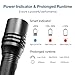 Zanflare F2 LED Flashlight, IP68 Water-Resistant, Tactical Cree Torch Light, 4 Light Modes Low/Medium/High/Strobe for Camping, Cycling, Emergency, Neutral White 4500-5000K
