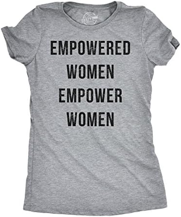 Crazy Dog T-ShirtsWomens Empowered Women Empower Women T-Shirt Cool Lady Girl Power Feminism Tee