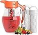 Chef's INSPIRATIONS 3 Core Infusion Water Pitcher. 3 Quart (2.8 Liters). Best For Flavored Infused Tea, Fruit or Herbs. Includes 3 Inserts for Fruit, Tea & Ice. Bonus Infuser Recipe eBook. primary