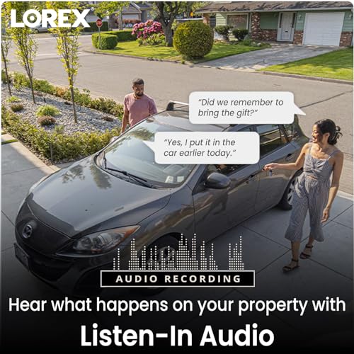 Lorex Classic 4K 16-Ch Wired NVR Security System with 7 IP PoE Dome Cameras | Color Night Vision | Person & Vehicle Detection | Listen-in Audio | IP67 Weatherproof | 4TB HDD Storage No Monthly Fee