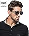 ATTCL Men's Driving Polarized Sunglasses Al-Mg Metal Frame Ultra Light 6695 black