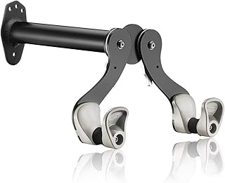 Ibera Fahrrad-Wandhalter, Fahrradaufbewahrung, Horizontal Wall 45 ° Winkel einstellbar, Single Aufbewahrung, schwarz