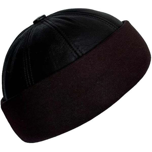 Leather Hat Genuine Shearling Sheepskin Fur Beanie| Winter Skull Hat Premium Leather Unisex Shearling Sheepskin Fur Winter Beanie  main image 2