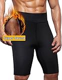 Glamours Sauna Shorts Weight Loss Pants Hot Neoprene Thigh Sweat Shorts Body Shaper Pants for Men