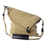 XIN BARLEY Classy Unisex Casual Canvas Crossbody Messenger Shouder Handbag Tote Weekender Fashion Bag