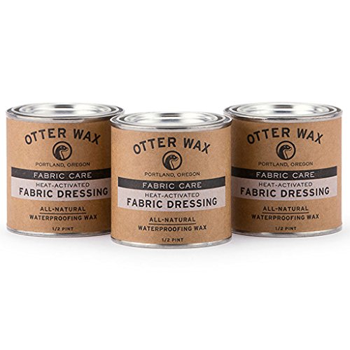 Otter Wax Heat-Activated Fabric Dressing | 3-Pack | All-Natural Water Repellent | Made in USA