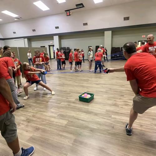 Water Balloon Slingshot Launcher 500 Yard For Adults, 3 Person Giant Backyard Slingshot, Heavey Duty T Shirt Launcher, Big slingshot Catapult Toys