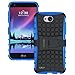OEAGO LG X Charge Case, LG Fiesta 2 LTE Phone Case, LG Fiesta LTE Case, LG X Power 2 (2017) Case, [Shockproof] [Impact Protection] Tough Rugged Dual Layer Protective Case with Kickstand - Blue