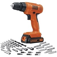 BLACK+DECKER 20V MAX Cordless Drill / Driver with 30-Piece Accessories (LD120VA)