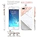 JAHOLAN Geometric Pink White Marble Design Clear Bumper TPU Soft Rubber Silicone Phone Case Compatible with iPhone 7 Plus/8 Plus/6 Plus/6S Plus