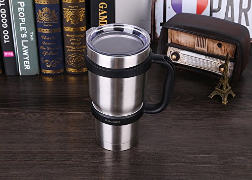 Aoocan Handle for Yeti Rambler 30 oz Tumblers, Rtic, Sic Cup Ozark Trail and more Tumbler mug (Black) - Thumbnail 3