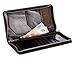 Visconti 728 Large Leather Travel Wallet for Passports, Tickets and Credit Cards (Black)