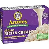 Annie's Deluxe Creamy Rotini & White Cheddar Sauce Macaroni & Cheese, 12 Boxes, 9.3oz (Pack of 12)