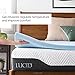 Lucid 2 Inch Mattress Topper Queen - Gel Infused Memory Foam – Memory Foam Mattress Topper Queen – Ventilated Design – CertiPur Certified