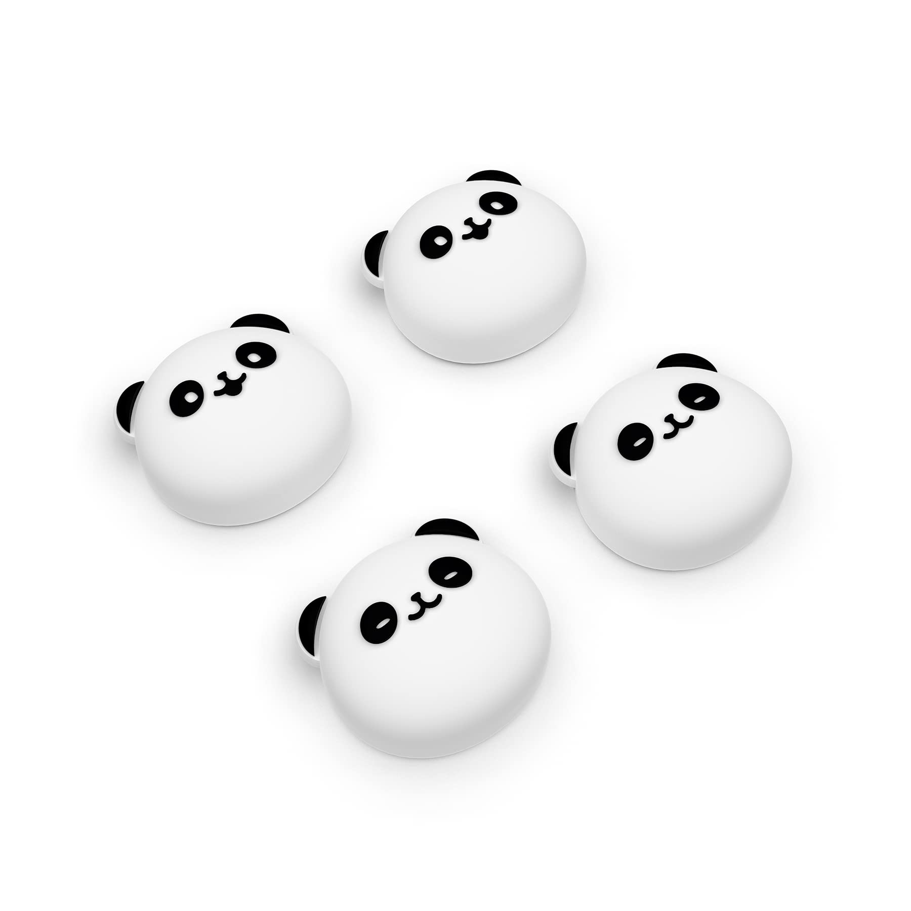 PlayVital Joystick Caps for Nintendo Switch, Thumbstick Grips for Switch Lite, Analog Cover for OLED Joycon Thumb Grip Caps - Chubby Panda