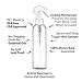 MoYo Natural Labs 8 oz Spray Bottles, Trigger Sprayer Empty Travel Containers, BPA Free PET Plastic for Essential Oils and Liquids/Cosmetics (Pack of 3, Clear)
