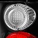AKKON - For 2001-2005 Ford Ranger Pickup Truck Black Tail Lights Brake Lamp Left + Right Pair