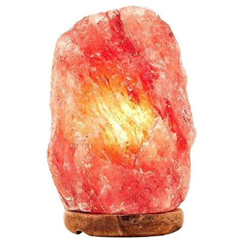 100% PREMIUM QUALITY NATURAL PINK HIMALAYAN CRYSTAL ROCK SALT LAMP WITH CE CERTIFIED ELECTRIC FITTING ACCORDING TO UK STANDARD BY MAGIC SALT (Natural 3-5 Kg, Button Cable on/off)