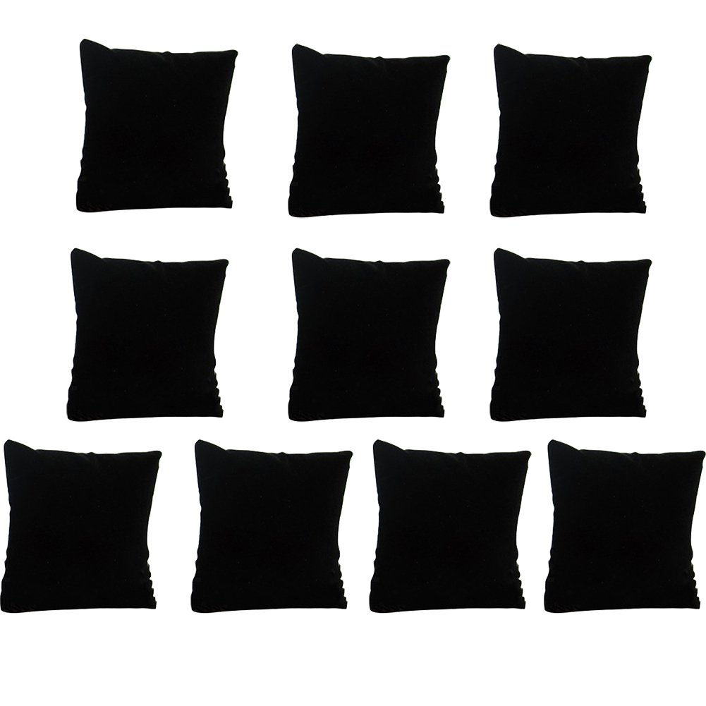 Jewelry Display Holder 10pcs Velvet Pillow Cushion Bracelet Watch Showcase