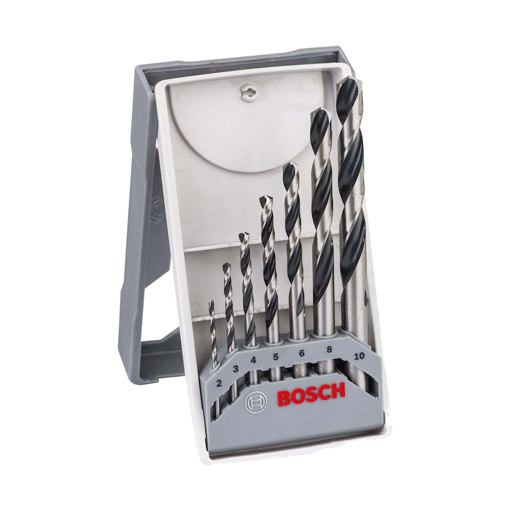 Bosch Professional 7pcs. HSS Twist Drill Bit PointTeQ (for Metal, Ø 2-10 mm, Accessory Drill)