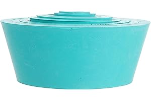 Cabilock 9 Pcs Green Rubber Tapered Filter Adapter with Smooth Stopper, Good Acid and Alkali Tolerance, 9 Random Color