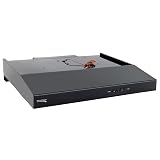RecPro RV Range Hood with Charcoal Filter & LED Lamp | 12V DC Motor | 60W Energy Efficient | Built-in Charcoal Filter | Sleek Design | Hard-Wired Installation | 0.8A Fan Motor (Black)