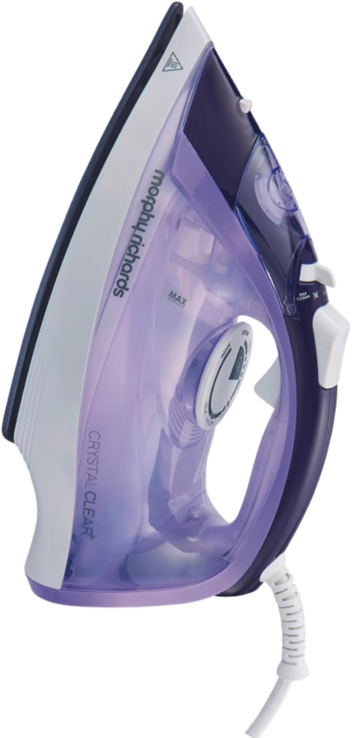 Morphy Richards Steam Iron 2400W, 115g Boost, Ceramic Soleplate, Purple
