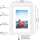 Scholar Tree White A5 Photo Frames Set of 4 Wooden, Wall or Table Mountable view 4