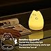 Excelvan Cute Cat Table Lamp Kitty Silicon Night Light LED with Sensitive Tap Control 7 Changing LED Romantic and Warm White Modes Kids Gift for Bedroom Bar Club Lounge