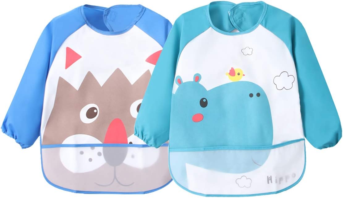 Dkasa Bavoir Impermeable A Motif Pour Bebe Bavoir Manche Longue Tablier Enfant Peinture Tablier Etanche Bebe 6 Mois Bavoirs Bebe Puericulture Mosquitocontrolequipment Com