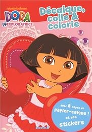 Décalque, colle & colorie [fonds rouge]