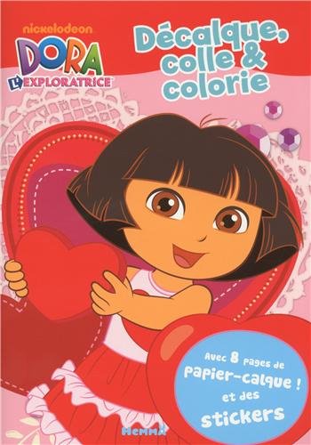 Décalque, colle & colorie [fonds rouge]