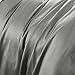 3-piece Luxury 100% Egyptian Cotton Solid Color Duvet Cover Set,Smooth & Ultra Soft(King, Silver Gray)