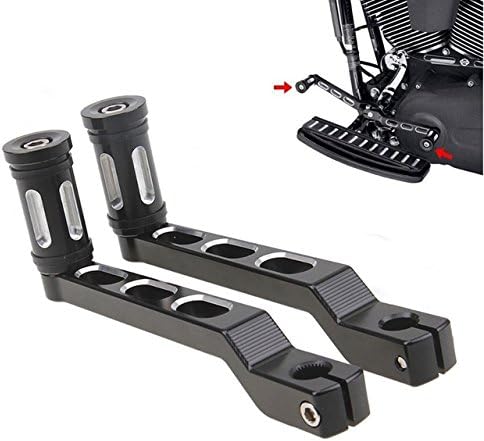 Amazon Hanswd ハーレー オートバイ バックステップ Cnc 変速シフターレバーペダル 黒 バックステップ 車 バイク