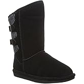 BEARPAW Youth Boshie Multiple Colors | Youth's Boot Classic Suede | Kid's Slip On Boot | Comfortable Winter Boot