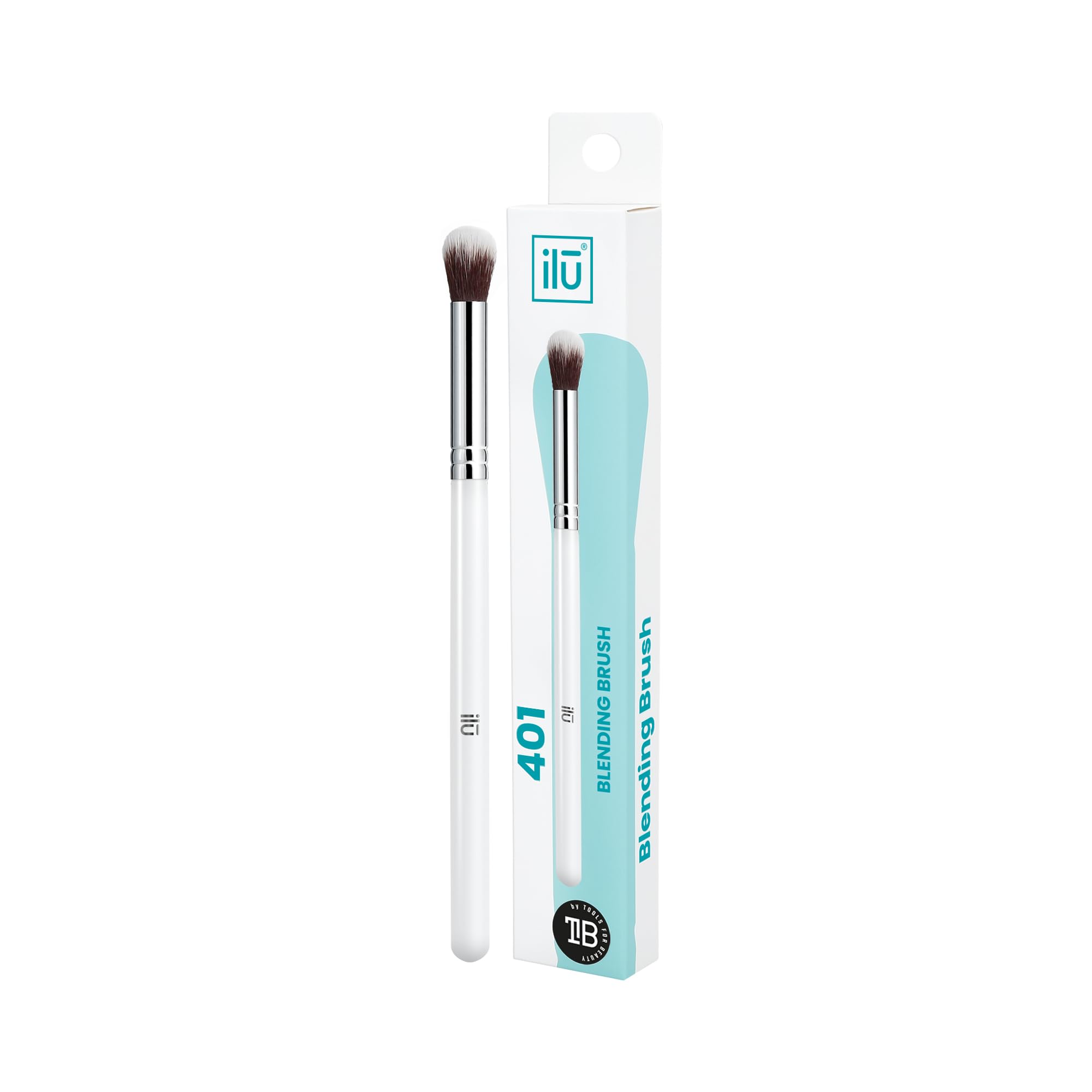 T4B ILU 400 Series Eyeshadow Brush White Makeup Brush for Blending Eyeshadow (401)