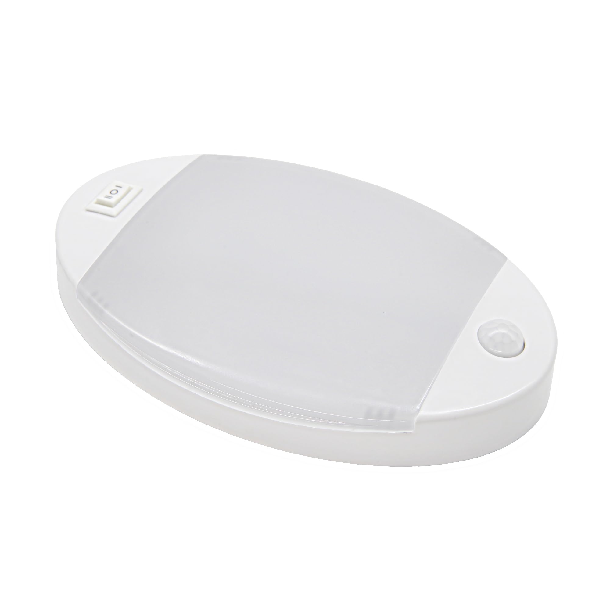 Photo 1 of Facon Oval RV Motion Sensor Light - 4W 280LM Warm White (3400K) 12V RV Interior Lighting, LED Ceiling Dome Lights for RV Camper Motorhome Boat