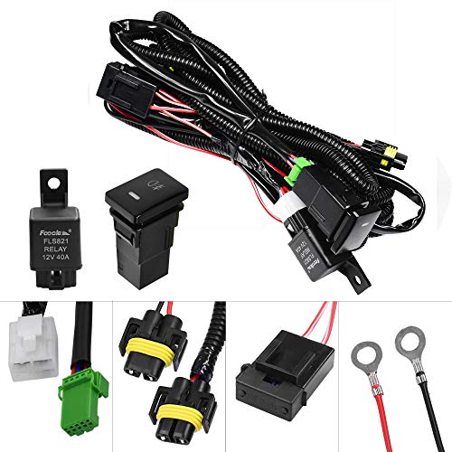 YUNPICAR H8/H11/H16 フォグランプ配線 H8/H11/H16 HID/LED対応 後付フォグランプ用リレーハーネス 汎用 トヨタ 日産 スズキ ダイハツ に適応 (h11トヨタ リレーハーネス)