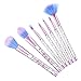 7 PCS Makeup Brushes Set + Bag, Aisikasi Liquid Sequins Synthetic Kabuki Foundation Blending Blush Eyeliner Face Powder Makeup Brush Kit Beauty Cosmetic Tools (A)