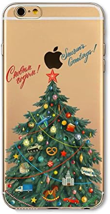Immagini Anti Natale.Custodia Iphone 7 Plus Natale Ultra Sottile Trasparente Anti Graffio Tpu Silicone Morbida Custodia Cover Per Iphone 7 Plus Albero Di Natale Amazon It Elettronica