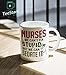 Gift For Nurse - We Can't Fix Stupid But We Can Sedate It Funny Nursing Gifts Coffee Mug 11 Ounce White