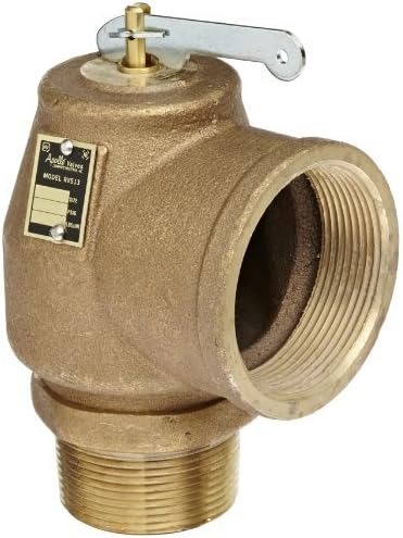Apollo Valve 13-214 Series Bronze Safety Relief Valve, ASME Steam, 15 psi Set Pressure, 1-1/2 x 2 NPT Male x Female by Apollo Valve