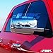 A-PADS Compatible with(Just overlay Stick on, NOT for SNAP IN Replacement) Chrome Mirror Covers for 2010-11 12 13 2014 Dodge RAM 1500 2009-2015 / RAM 2500+3500 - FULL Mirrors, WITHOUT Signal Fit