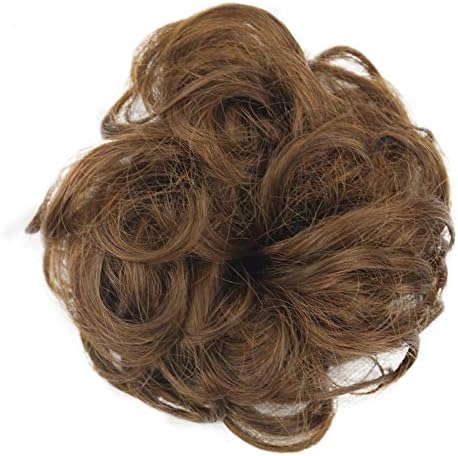 Hair Scrunchies，Malltop Shawn Women's Curly Messy Bun Hair Twirl Piece Scrunchie Wigs Extensions Hairdressing That Look Like Hair Hair Scrunchies (Multicolor D)