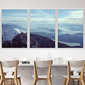 signwin 3 Piece Framed Canvas Wall Art Snow...