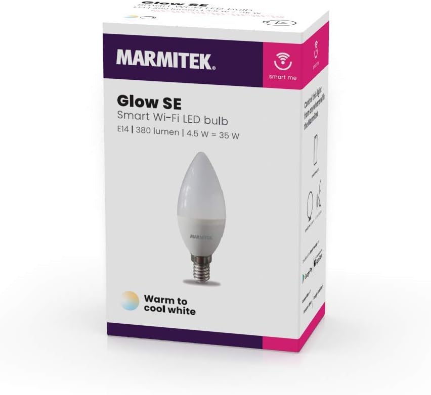 Smart Bulb, Marmitek Glow SE, Warm to Cold White, Alexa and Google Compatible, Alexa light bulb, WiFi, No Hub Required - Image 4