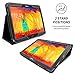 Galaxy Note 10.1 (2014) Case, Snugg - Black Leather Smart Case Cover Samsung Galaxy Note 10.1 (2014) Protective Flip Stand Cover with Auto Wake/Sleep