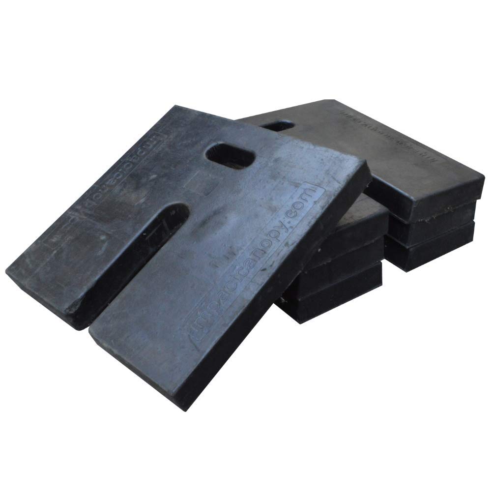 Impact Canopy Weights for PopUp Canopy, Rubber Weighted Anchor Plates