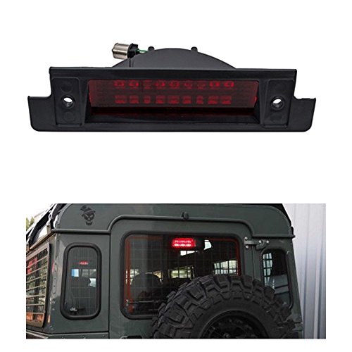 LAND ROVER DEFENDER 2002-ONWARDS REAR LED HIGH BRAKE LIGHT RED LENS PART: LR044451LEDR