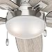 Hunter Fan 54 inch Contemporary Ceiling Fan in Brushed Nickel with LED Light Kit (Renewed)